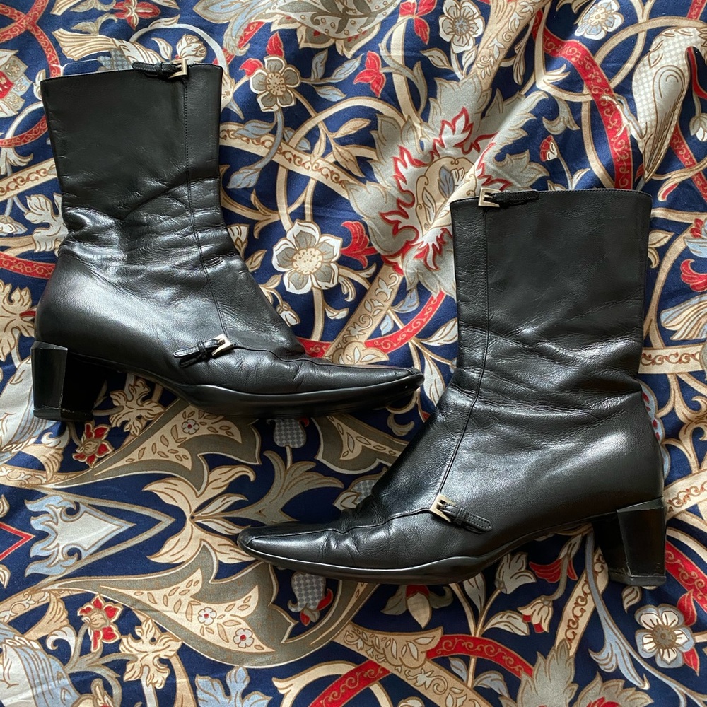 Black Prada Granny boots - Size 39